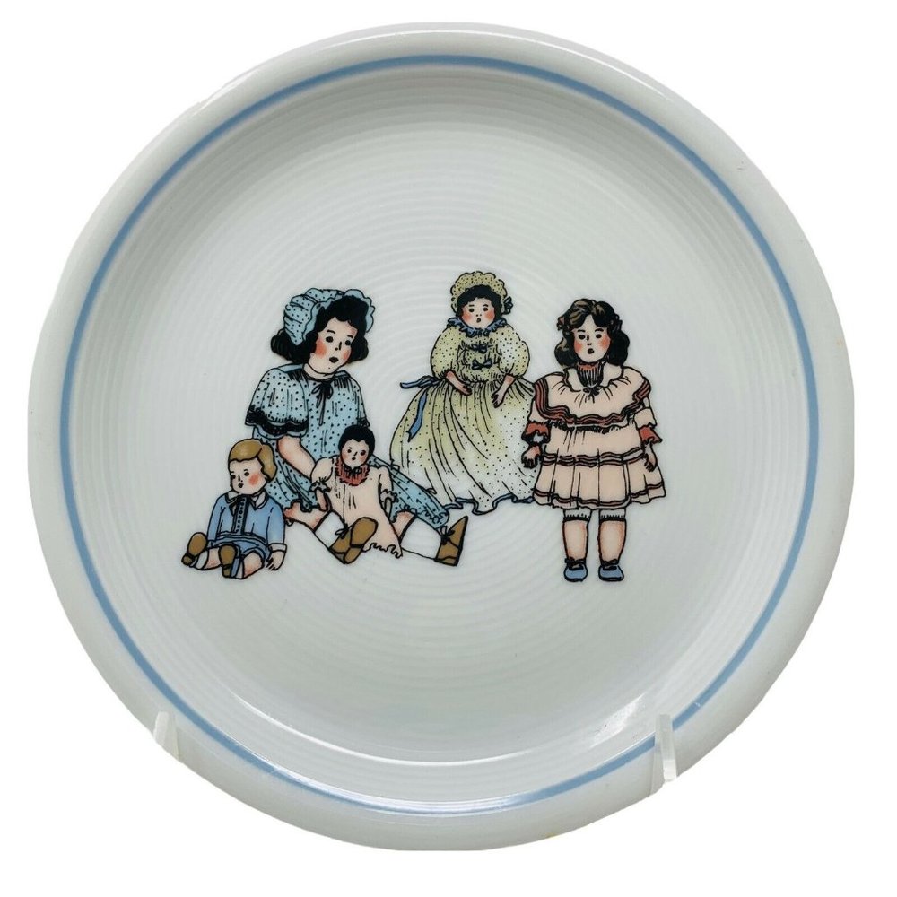 Thomas Rosenthal German Plates 6.5"  Antique Dolls Pattern Porcelain Vintage